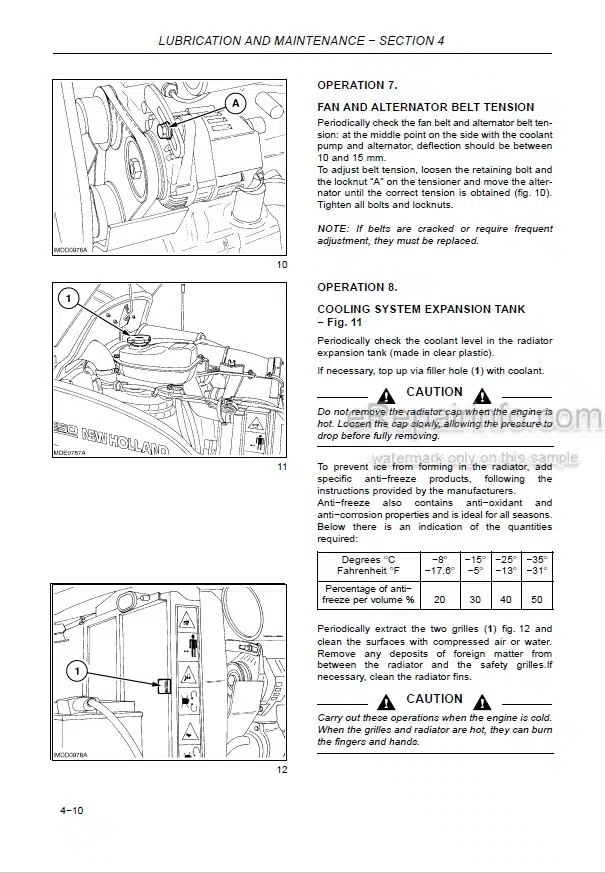 Photo 7 - New Holland T8.320 T8.350 T8.380 T8.410 T8.435 T8.380 SmartTrax T8.410 SmartTrax T8.435 SmartTrax Operators Manual Tractor PIN ZJRE04001