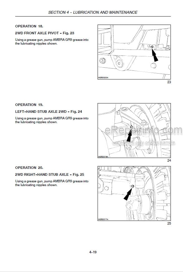 Photo 1 - New Holland T4020V T4030V T4040V T4050V Operators Manual Tractor 47374840