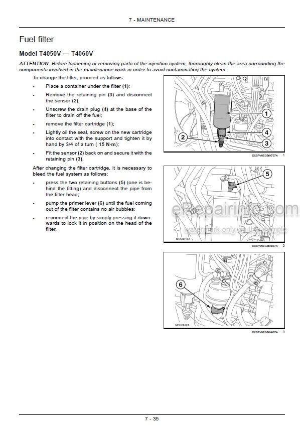 Photo 4 - New Holland T4020V T4030V T4040V T4050V T4060V Operators Manual Tractor