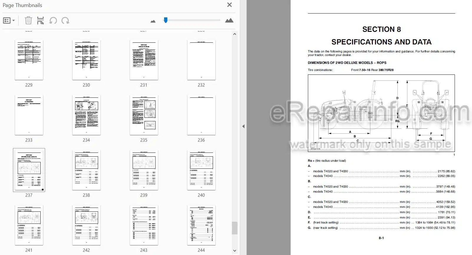 Photo 3 - New Holland T4020 T4030 T4040 T4050 Deluxe Supersteer Operators Manual Tractor