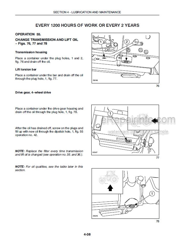 Photo 6 - New Holland T4030F T4040F T4050F T4060F Operators Manual Tractor