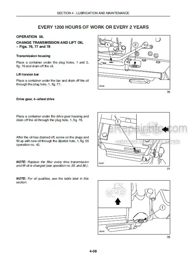 Photo 10 - New Holland T4020 T4030 T4040 T4050 Deluxe Supersteer Operators Manual Tractor