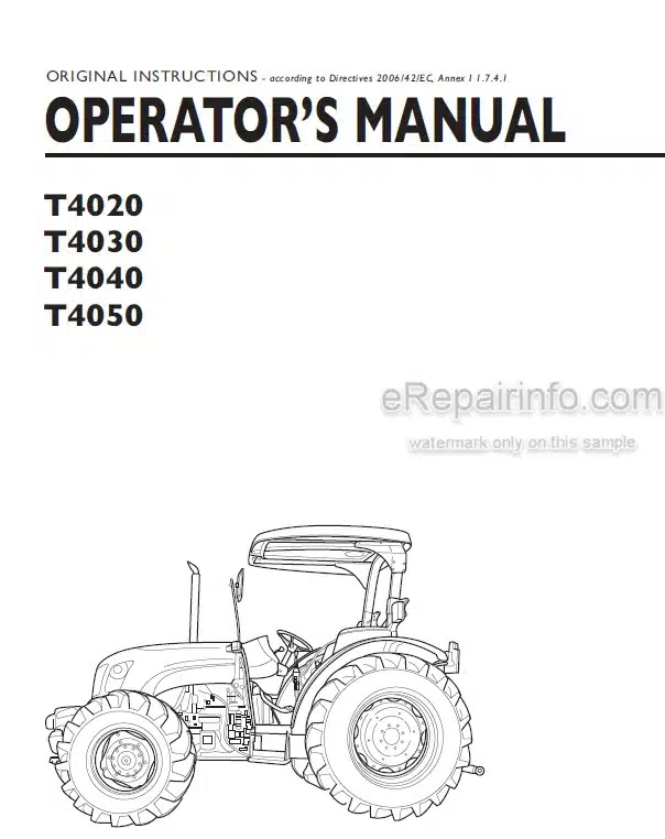 Photo 4 - New Holland T4020 T4030 T4040 T4050 Operators Manual Tractor ZCJA12001