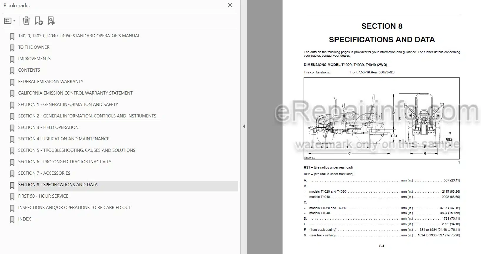 Photo 3 - New Holland T4020 T4030 T4040 T4050 Standard Operators Manual Tractor 84131283