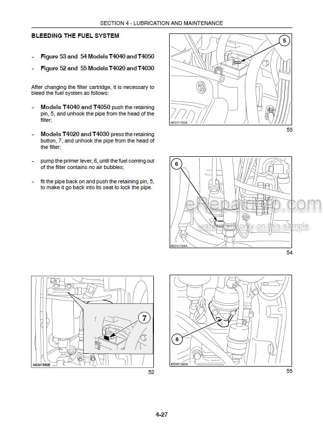 Photo 1 - New Holland T4020 T4030 T4040 T4050 Standard Operators Manual Tractor 84131283