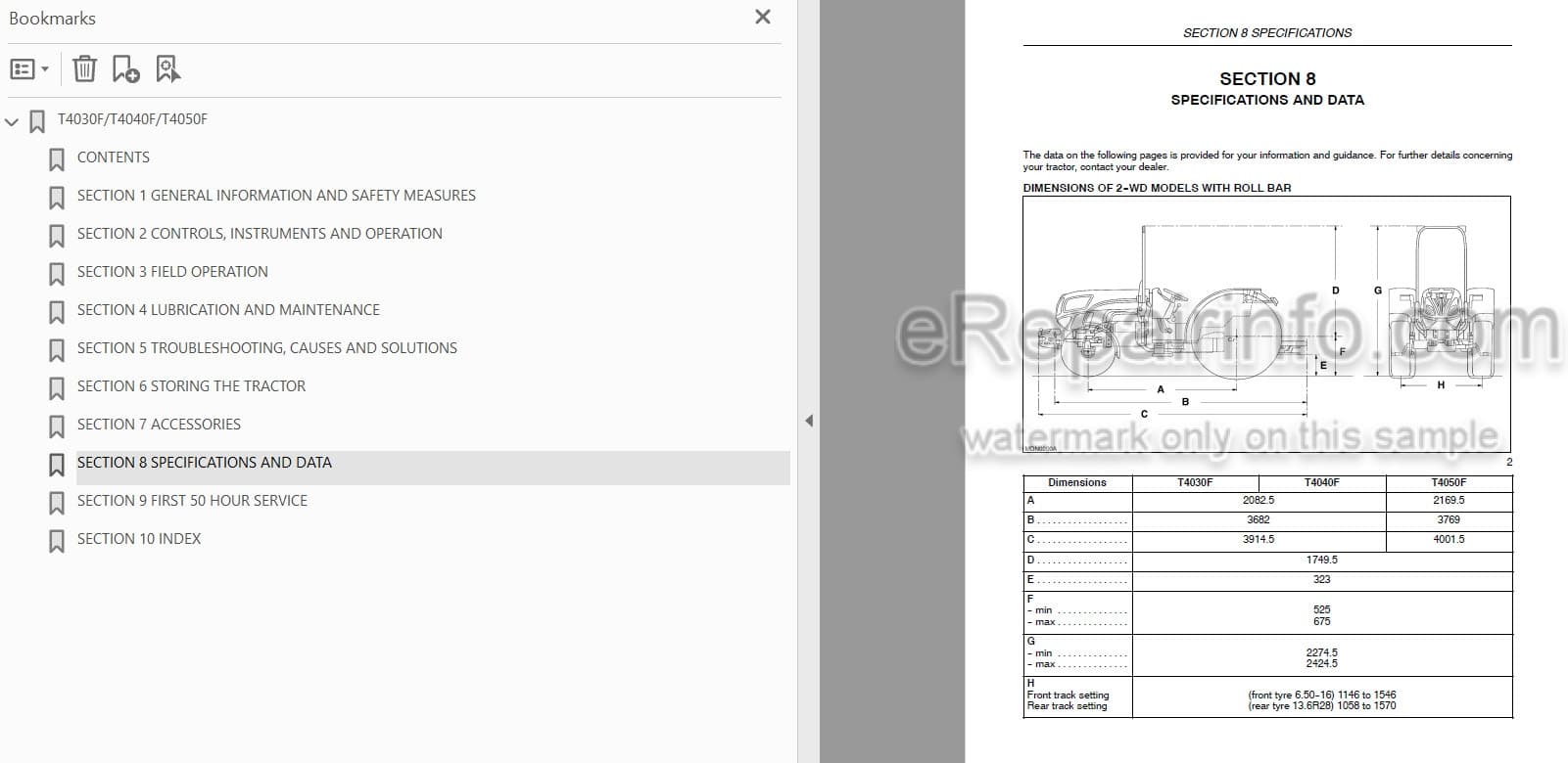 Photo 3 - New Holland T4030F T4040F T4050F Operators Manual Tractor