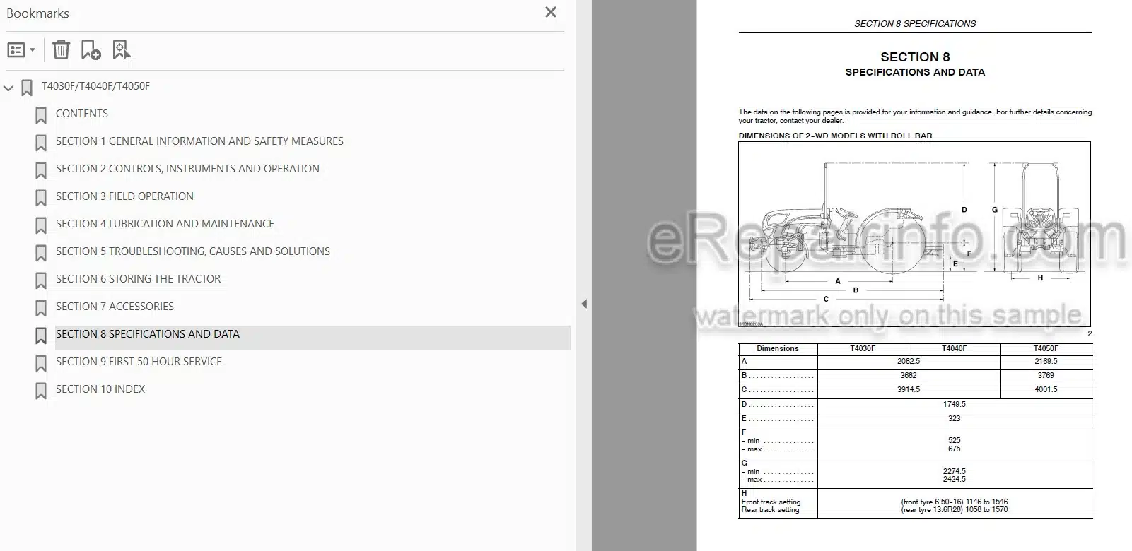 Photo 3 - New Holland T4030F T4040F T4050F Operators Manual Tractor