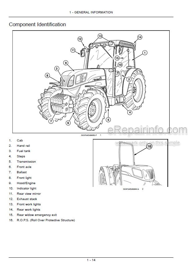 Photo 5 - New Holland T4030F T4040F T4050F T4060F Operators Manual Tractor