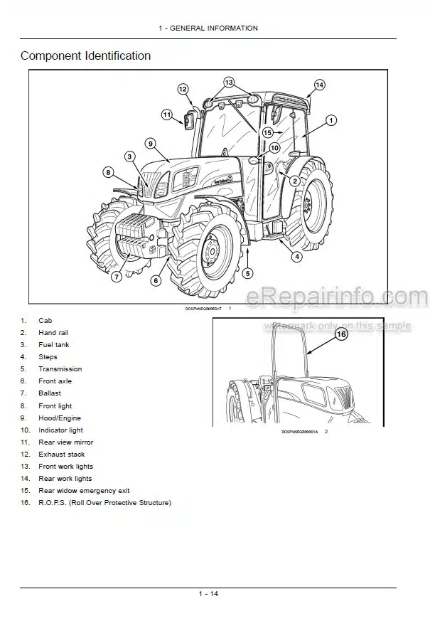 Photo 5 - New Holland T4030F T4040F T4050F T4060F Operators Manual Tractor