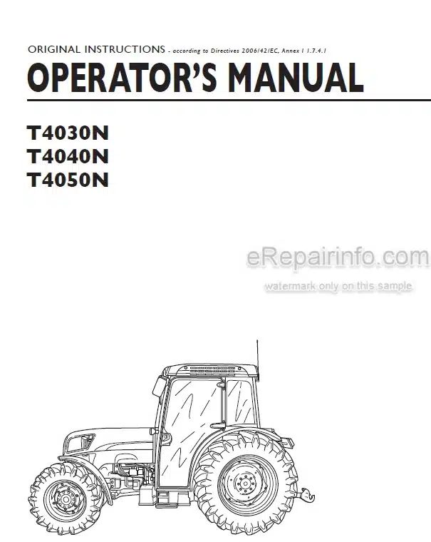 Photo 4 - New Holland T4030N T4040N T4050N Operators Manual Tractor