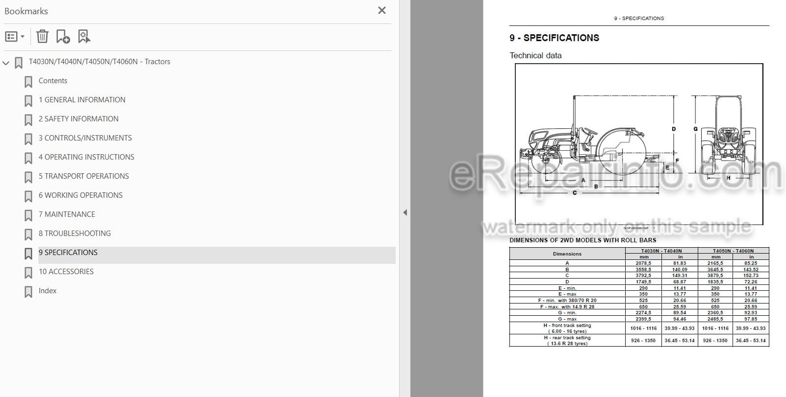 Photo 3 - New Holland T4030N T4040N T4050N T4060N Operators Manual Tractor