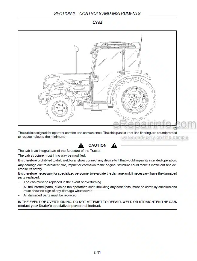 Photo 5 - New Holland T4030V T4040V T4050V Operators Manual Tractor 84188818