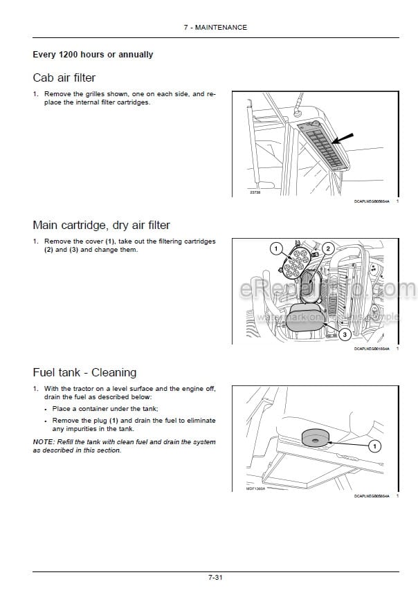 Photo 7 - New Holland TT55 TT75 Operators Manual Tractor