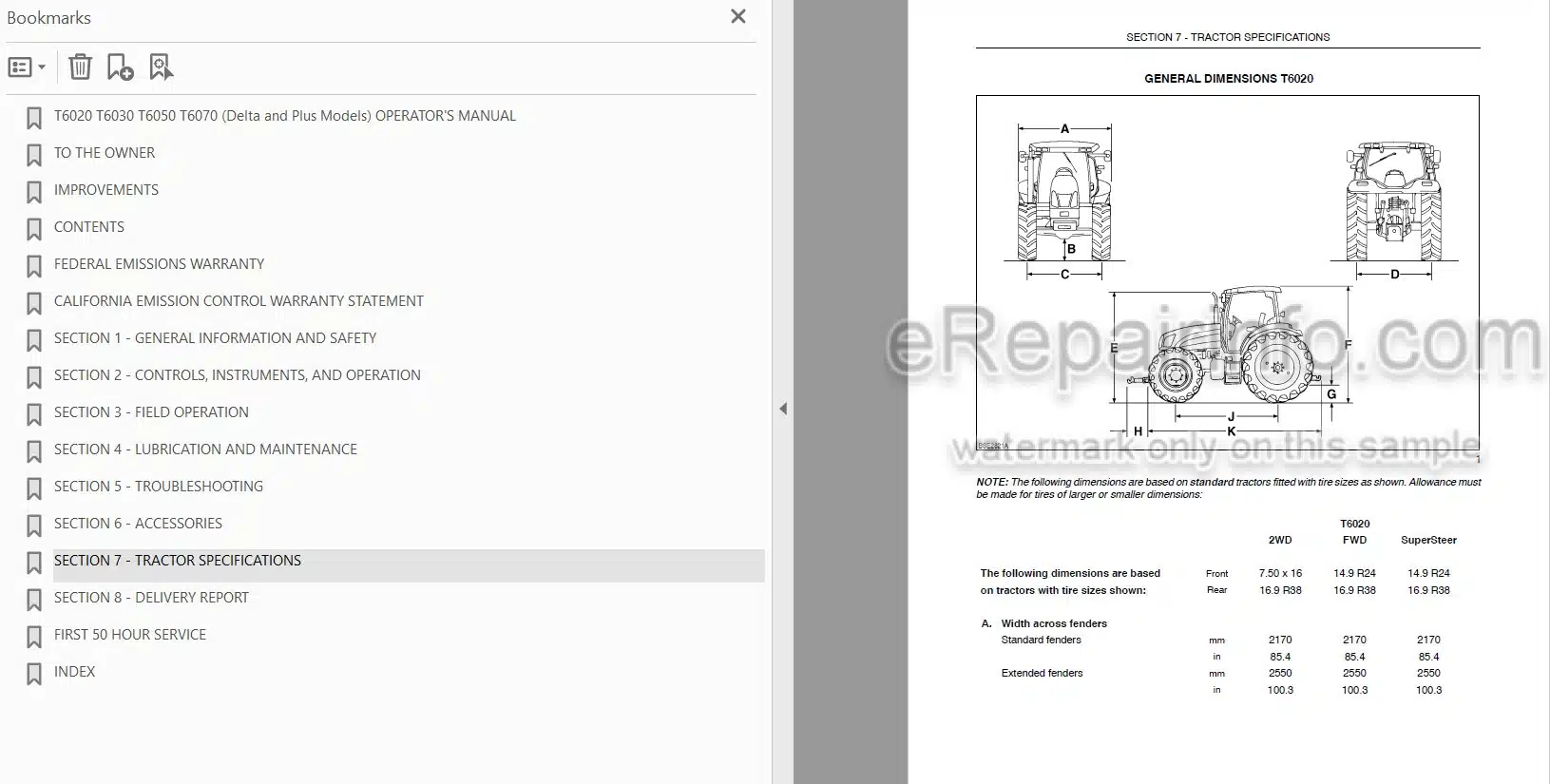 Photo 3 - New Holland T6020 T6030 T6050 T6070 Delta And Plus Operators Manual Tractor 84146475