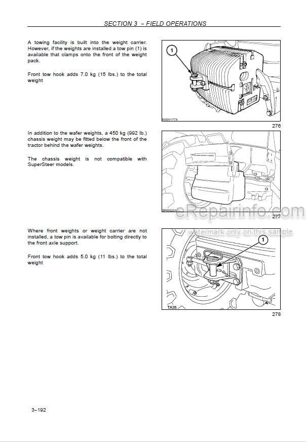 Photo 7 - New Holland T4030N T4040N T4050N T4060N Operators Manual Tractor
