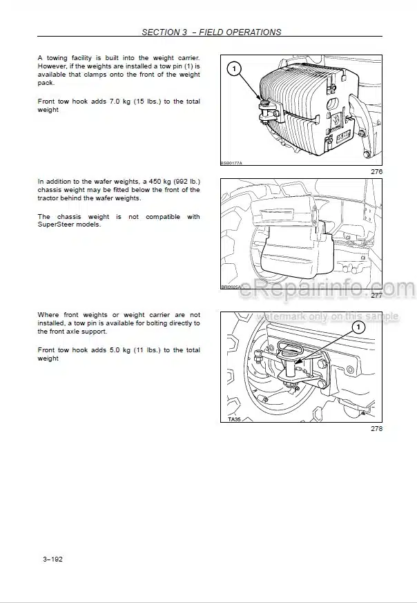 Photo 3 - New Holland T7030 T7040 T7050 T7060 T7070 Power Command Auto Command Operators Manual Tractor 47372731