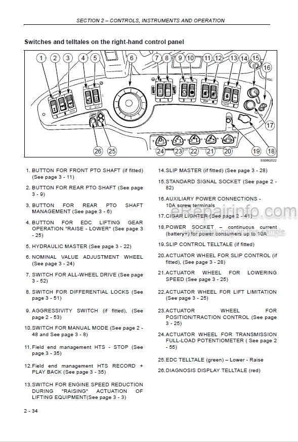 Photo 4 - New Holland T7510 T7520 T7530 T7540 T7550 Operators Manual Tractor 84137954
