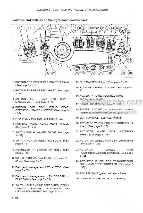 Photo 4 - New Holland T7510 T7520 T7530 T7540 T7550 Operators Manual Tractor 84137954