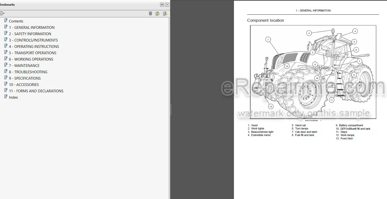 Photo 5 - New Holland T8.275 T8.300 T8.330 T8.360 T8.390 Operators Manual Tractor PIN ZCRC05700 and after