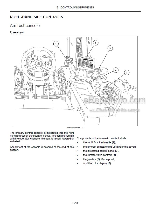 Photo 3 - New Holland T8.275 T8.300 T8.330 T8.360 T8.390 Operators Manual Tractor PIN ZCRC05700 and after