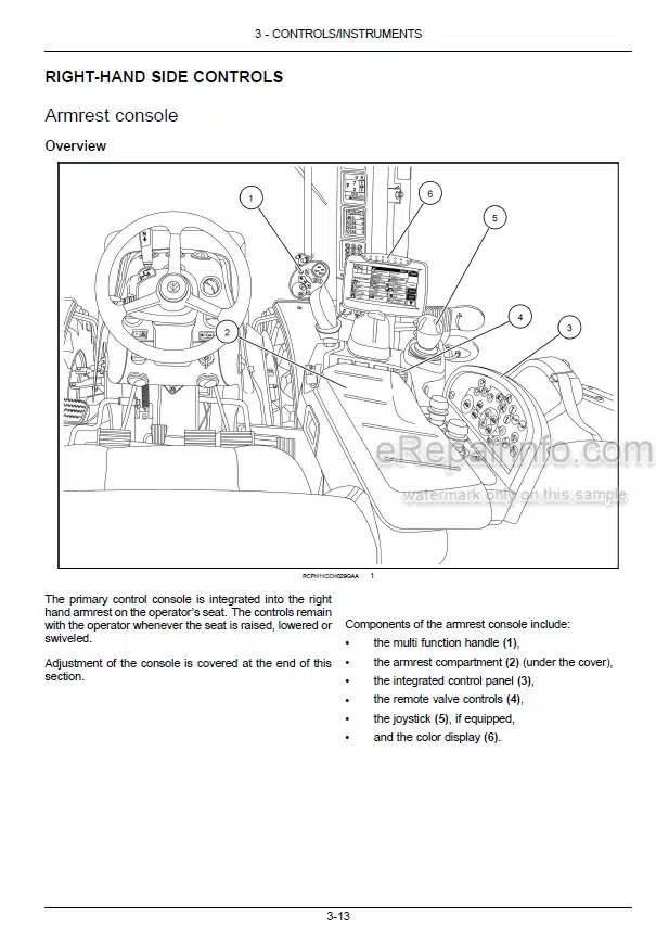 Photo 3 - New Holland T8.275 T8.300 T8.330 T8.360 T8.390 Operators Manual Tractor PIN ZCRC05700 and after