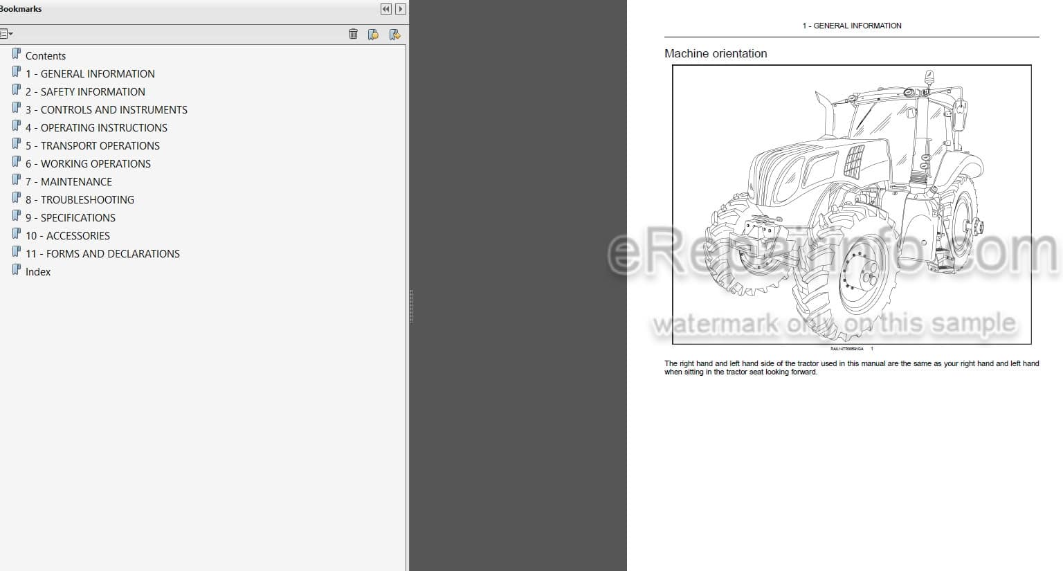 Photo 3 - New Holland T8.320 T8.350 T8.380 T8.410 T8.435 Operators Manual Tractor PIN ZERE04800 and above