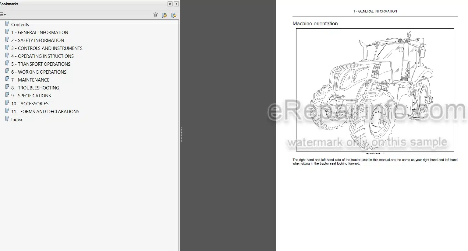 Photo 3 - New Holland T8.320 T8.350 T8.380 T8.410 T8.435 Operators Manual Tractor PIN ZERE04800 and above