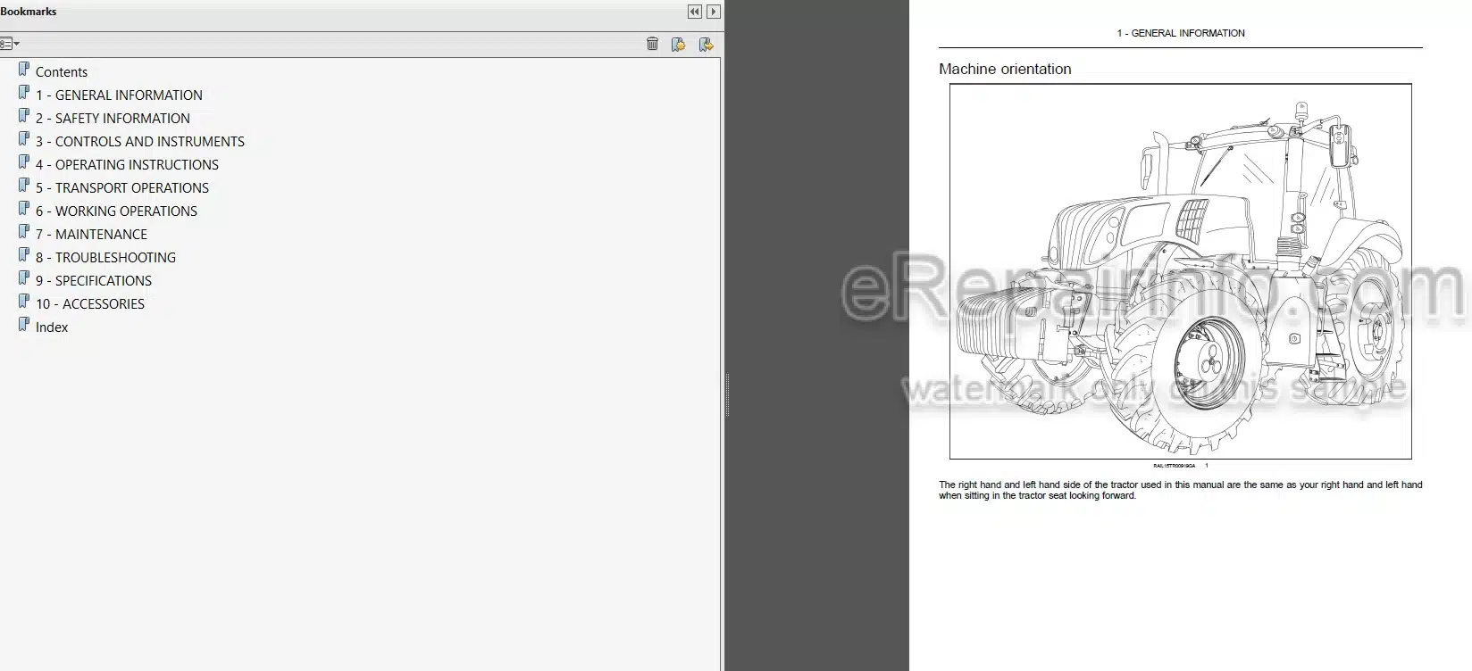 Photo 3 - New Holland T8.320 T8.350 T8.380 T8.410 T8.435 T8.380 SmartTrax T8.410 SmartTrax T8.435 SmartTrax Operators Manual Tractor 47886384