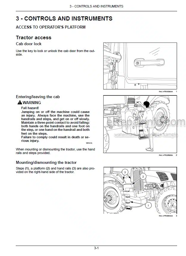 Photo 3 - New Holland T8.320 T8.350 T8.380 T8.410 T8.435 T8.380 SmartTrax T8.410 SmartTrax T8.435 SmartTrax Operators Manual Tractor 48159318