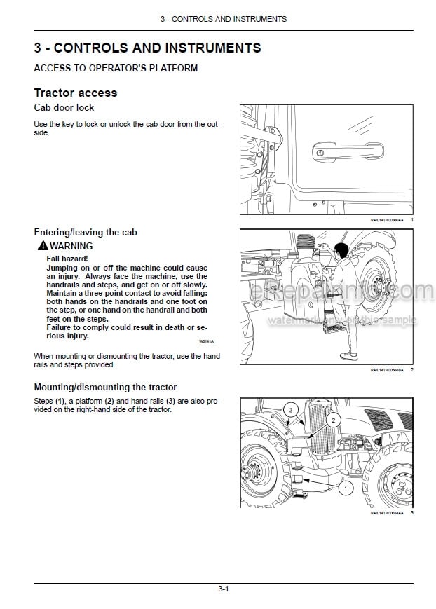 Photo 7 - New Holland T8.320 T8.350 T8.380 T8.410 T8.435 T8.380 SmartTrax T8.410 SmartTrax T8.435 SmartTrax Operators Manual Tractor PIN ZHRE04001 and above