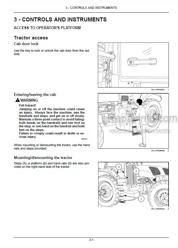 Photo 8 - New Holland T8.320 T8.350 T8.380 T8.410 T8.435 T8.380 SmartTrax T8.410 SmartTrax T8.435 SmartTrax Operators Manual Tractor PIN ZJRE04001