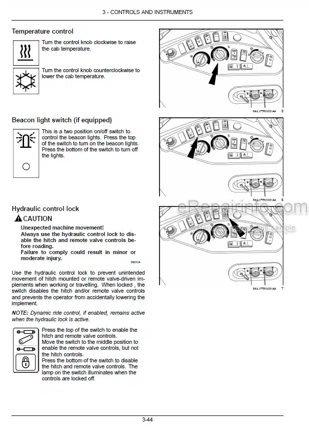 Photo 4 - New Holland T8.320 T8.350 T8.380 T8.410 T8.435 T8.380 SmartTrax T8.410 SmartTrax T8.435 SmartTrax Operators Manual Tractor 51483372