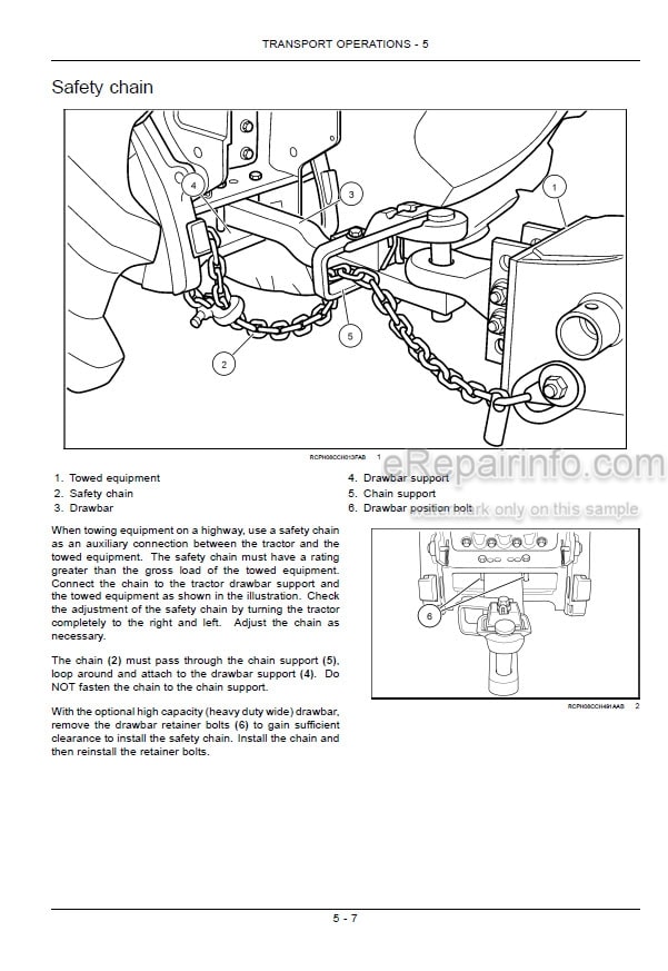Photo 5 - New Holland T8010 T8020 T8030 T8040 T8050 Operators Manual Tractor 84129227