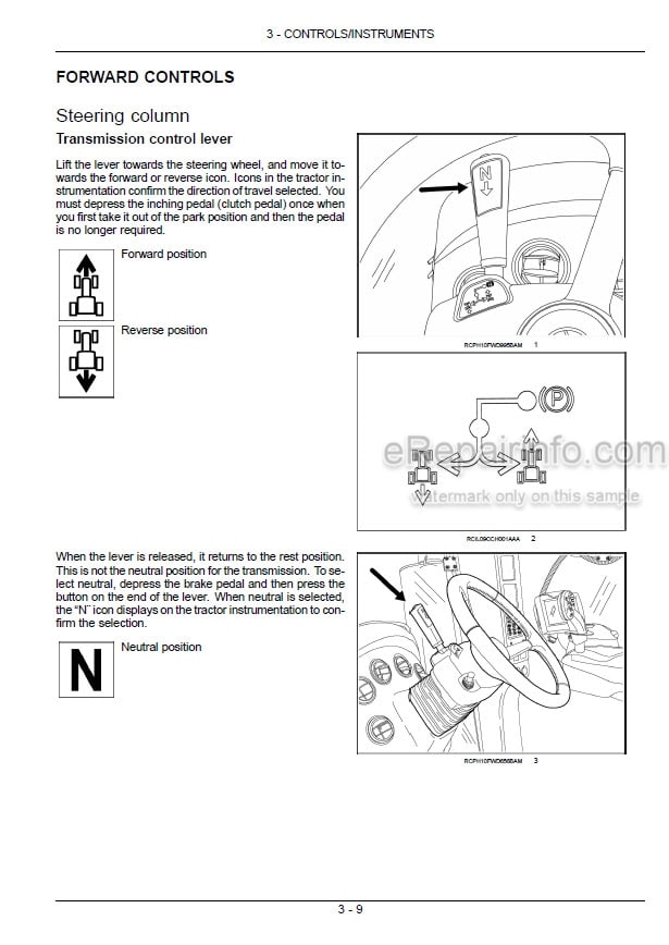 Photo 11 - New Holland T9.390 T9.450 T9.505 T9.560 T9.615 T9.670 Operators Manual Tractor 84295197