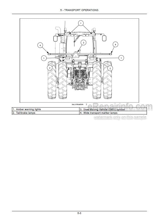 Photo 4 - New Holland T9.435 T9.480 T9.530 T9.565 T9.600 T9.645 T9.700 Tier 4B Final Operators Manual Tractor 47754862