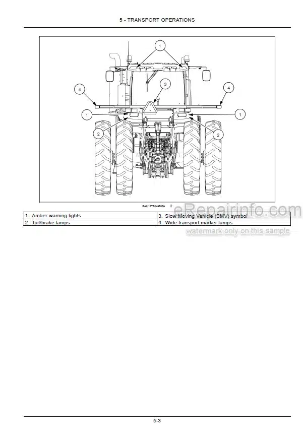 Photo 4 - New Holland T9.435 T9.480 T9.530 T9.565 T9.600 T9.645 T9.700 Tier 4B Final Operators Manual Tractor 47754862