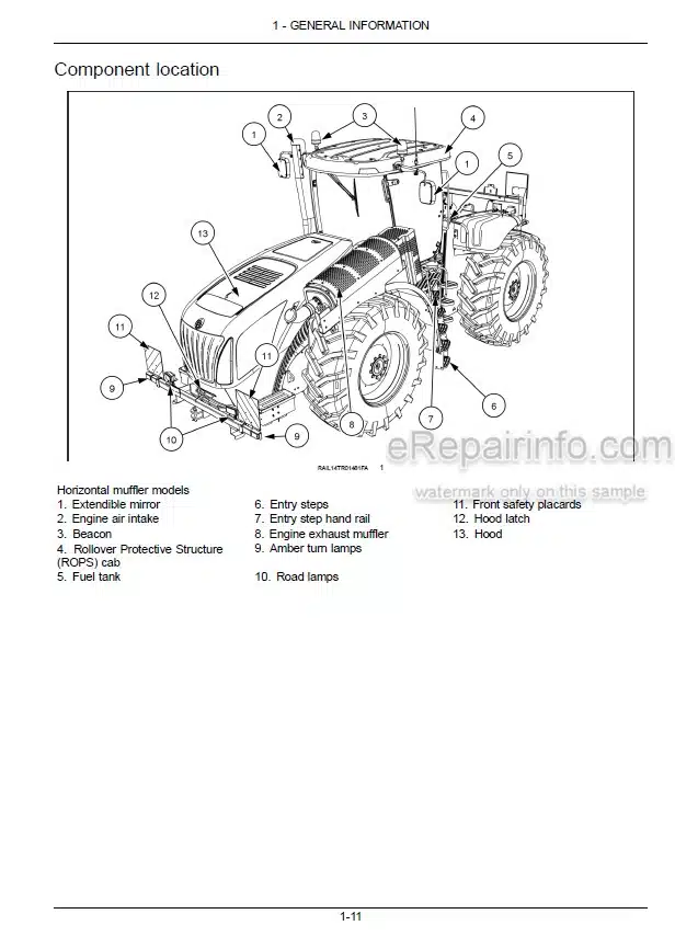 Photo 3 - New Holland T9.435 T9.480 T9.530 T9.565 T9.600 T9.645 T9.700 Stage IV Operators Manual Tractor 47754881