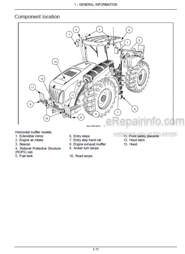 Photo 5 - New Holland T9.435 T9.480 T9.530 T9.565 T9.600 T9.645 T9.700 Stage IV Operators Manual Tractor 48074290