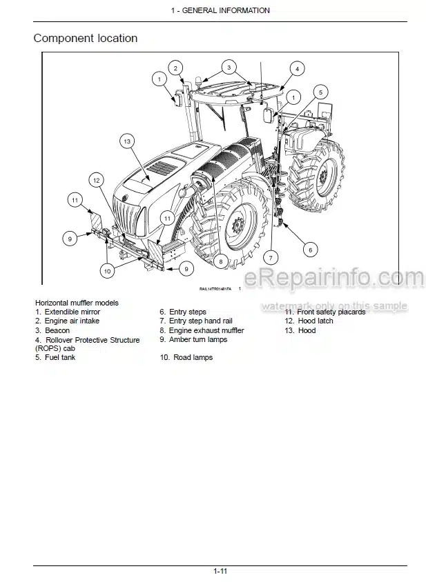 Photo 5 - New Holland T9.435 T9.480 T9.530 T9.565 T9.600 T9.645 T9.700 Stage IV Operators Manual Tractor 48074290