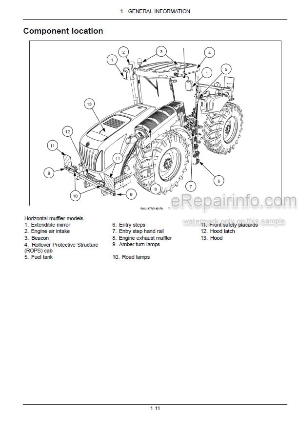 Photo 3 - New Holland T9.435 T9.480 T9.530 T9.565 T9.600 T9.645 T9.700 Stage IV Operators Manual Tractor 51461884