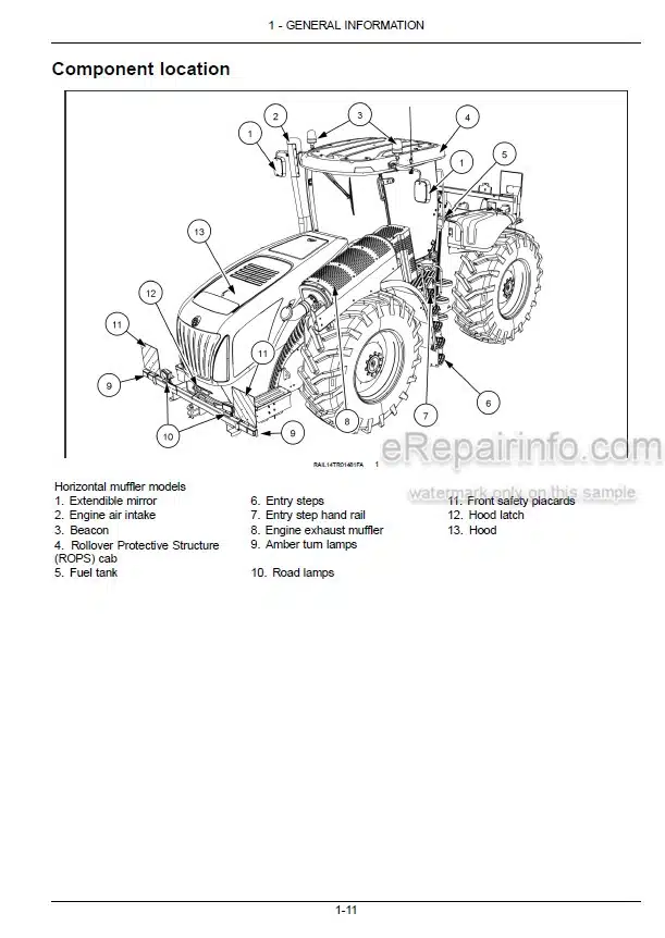 Photo 3 - New Holland T9.435 T9.480 T9.530 T9.565 T9.600 T9.645 T9.700 Stage IV Operators Manual Tractor 51461884