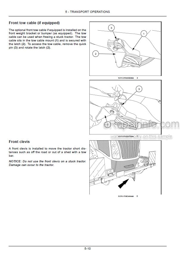Photo 3 - New Holland T9.450 T9.505 T9.560 T9.615 T9.670 Tier 2 Operators Manual Tractor