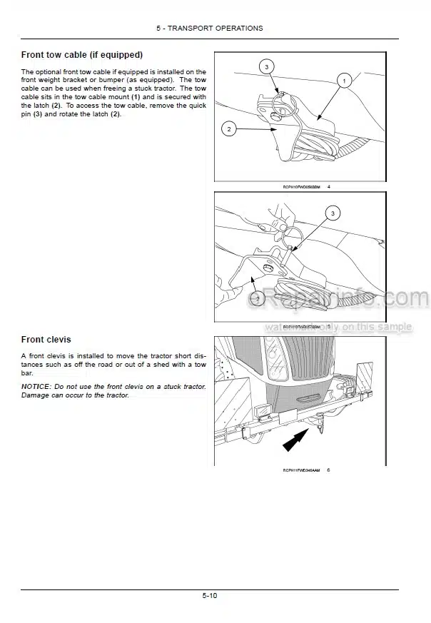 Photo 6 - New Holland T9.450 T9.505 T9.560 T9.615 T9.670 Tier 2 Operators Manual Tractor 84384656