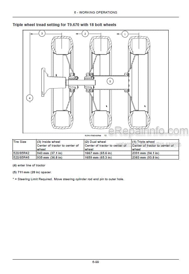 Photo 5 - New Holland T9.450 T9.505 T9.560 T9.615 T9.670 Tier 2 Operators Manual Tractor