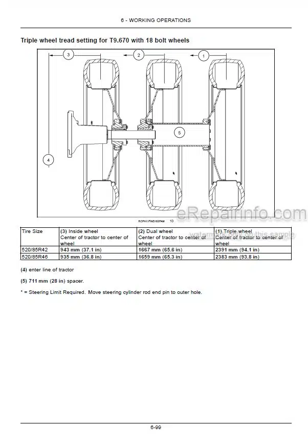Photo 5 - New Holland T9.450 T9.505 T9.560 T9.615 T9.670 Tier 2 Operators Manual Tractor