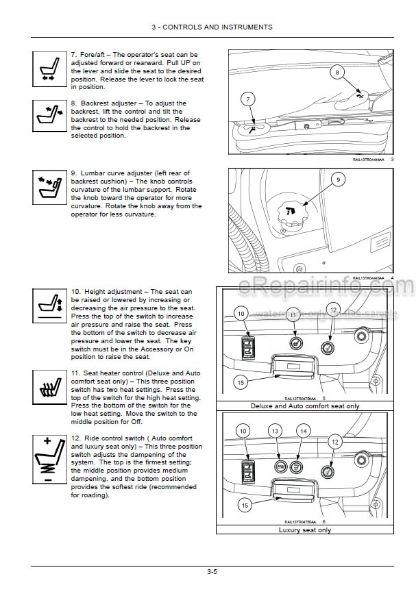Photo 5 - New Holland T9.450 T9.505 T9.560 T9.615 T9.670 Tier 2 Operators Manual Tractor PIN JEEZ00000FF405001 and above