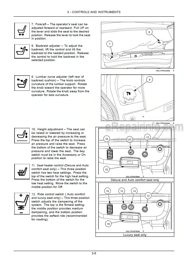 Photo 7 - New Holland T9.450 T9.505 T9.560 T9.615 T9.670 Tier 2 Operators Manual Tractor PIN ZFF403001 and above
