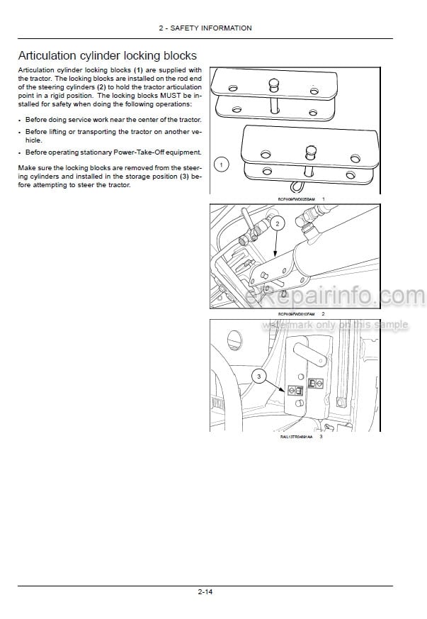 Photo 6 - New Holland T9.450 T9.505 T9.560 T9.615 T9.670 Tier 2 Operators Manual Tractor PIN ZFF403001 and above