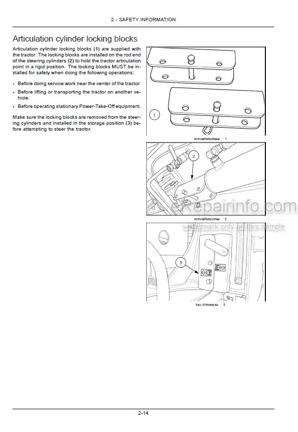 Photo 7 - New Holland T9.450 T9.505 T9.560 T9.615 T9.670 Tier 2 Operators Manual Tractor ZGF402200 and above