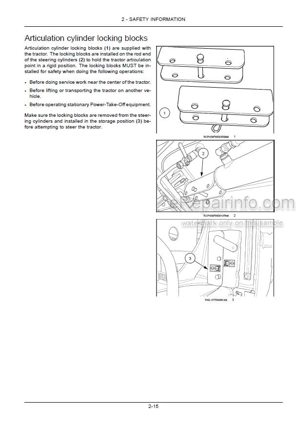 Photo 7 - New Holland T9.450 T9.505 T9.560 T9.615 T9.670 Tier 2 Operators Manual Tractor ZGF402200 and above